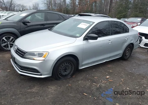 2015 Volkswagen Jetta 2.0L S из США, поврежденный, VIN 3VW2K7AJ9FM289966